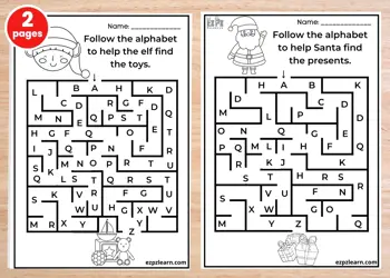 Chirstmas Alphabet Maze
